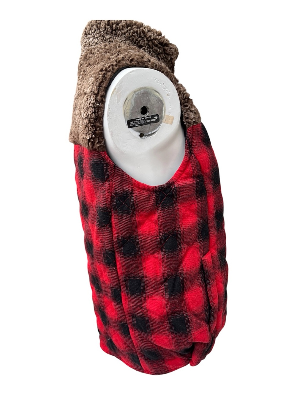 Simply Southern Womens M Deep Pile Fleece Flannel Quilted Puffer Vest Jacket - Picture 3 of 7